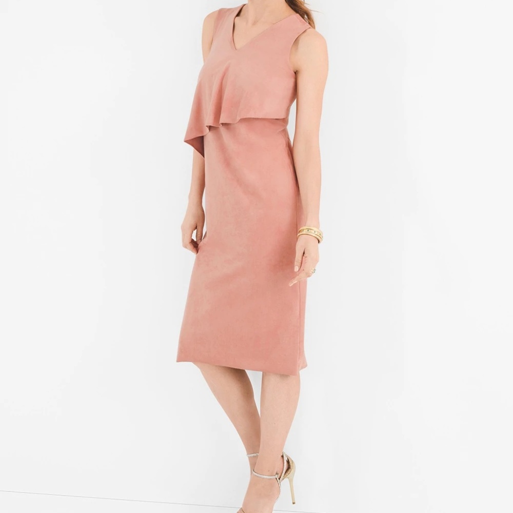 Suede  Sheath Dress